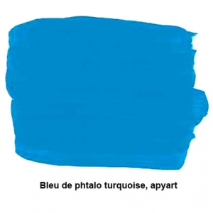 Turquoise bleu phtalo nuancier