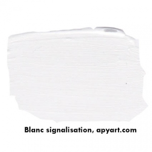 Blanc signalisation vignette peinture acrylique