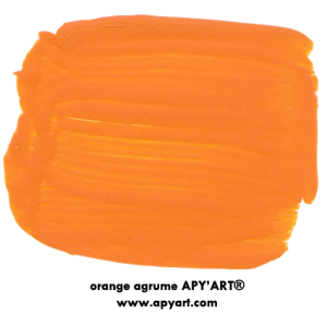 peinture acrylique orange agrume