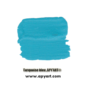 Peinture acrylique turquoise