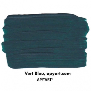 peinture acrylique vert bleu