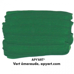 Vert émeraude vignette peinture acrylique