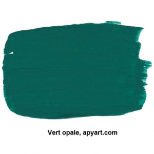 Vert opale vignette peinture acrylique