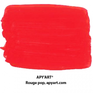 Rouge Pop nuancier peinture acrylique (rouge de cadmium clair)