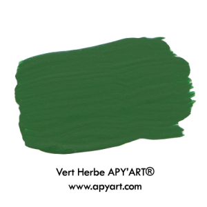 Vert herbe application peinture acrylique
