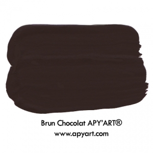 application peinture acrylique brun chocolat apyart®