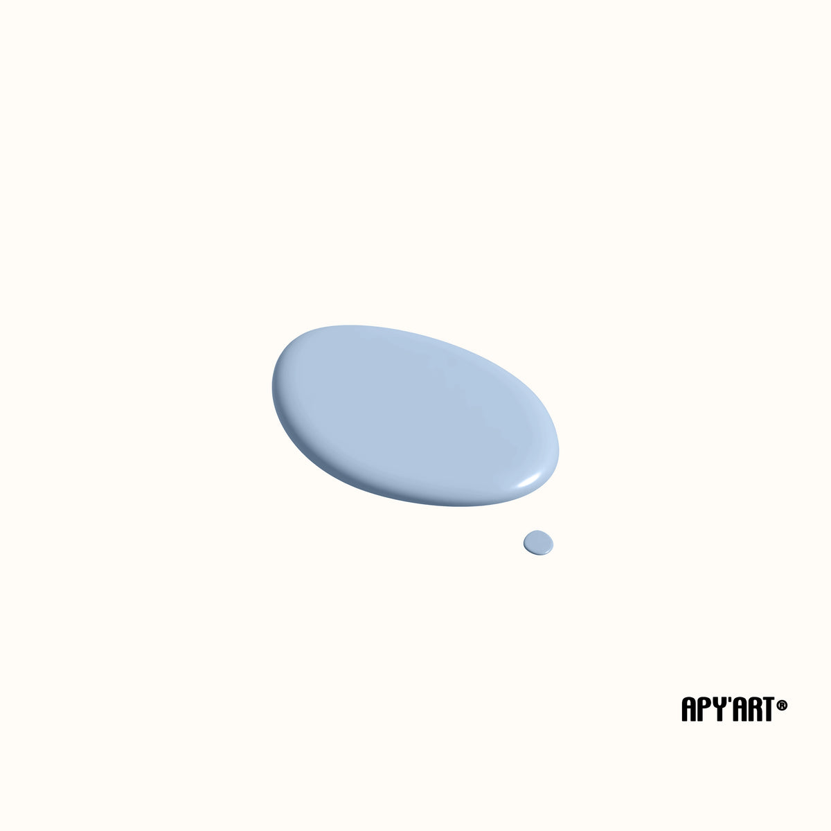 Bleu pastel Givré